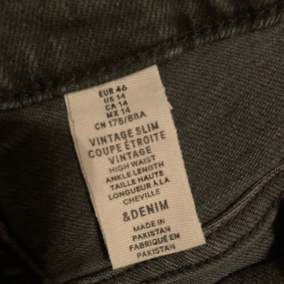 H&M Denim Straight Leg size 14 - Picture 4 of 5